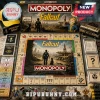 Fallout Monopoly Collector Edition Board Game with game board, custom currency, character tokens, and branded box packaging.