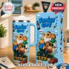 Family Guy Characters 40oz Stanley Tumbler featuring Peter, Lois, Stewie, and Brian on a light blue background.