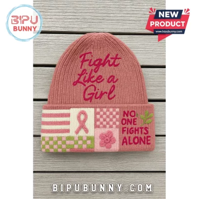 Fight Like A Girl Breast Cancer Awareness Pink Beanie Hat Fight Like A Girl Breast Cancer Awareness Pink Beanie Hat