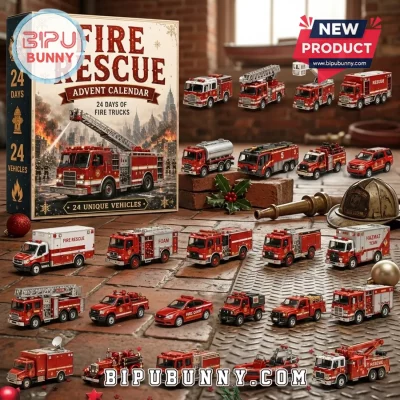 Fire Rescue 24-Day Diecast Metal Vehicle Advent Calendar