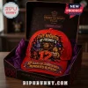 Five Nights at Freddys 12th Anniversary Baseball Cap in red featuring printed animatronic character graphics inside a box.