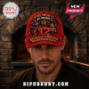 Five Nights at Freddys 12th Anniversary Baseball Cap in red featuring printed animatronic characters and a 12 logo.