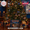 Florida Gators 24-Day Ornament Christmas Advent Calendar box sits beneath a tree decorated with official team-themed ornaments.