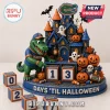 Florida Gators Resin Halloween Countdown Calendar featuring an alligator mascot, a haunted castle, pumpkins, and numbered blocks.