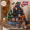 Florida Gators Resin Halloween Countdown Calendar featuring a mascot, a haunted castle, pumpkins, and interchangeable blocks.