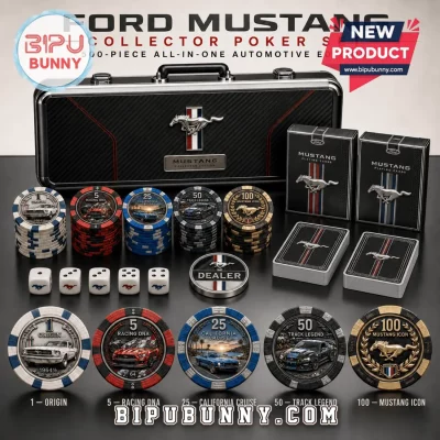 Ford Mustang 500-Piece Collector Poker Set