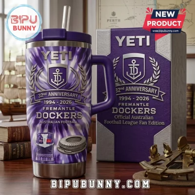 Fremantle Dockers 32nd Anniversary Tie Dye Stanley Tumbler
