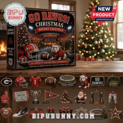 Georgia Bulldogs 24-Day Christmas Ornament Advent Calendar