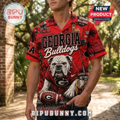 Georgia Bulldogs Sanford Stadium Hawaiian Shirt