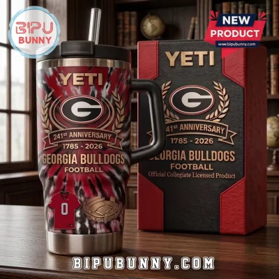 Georgia Bulldogs Tie-Dye YETI Stanley Tumbler