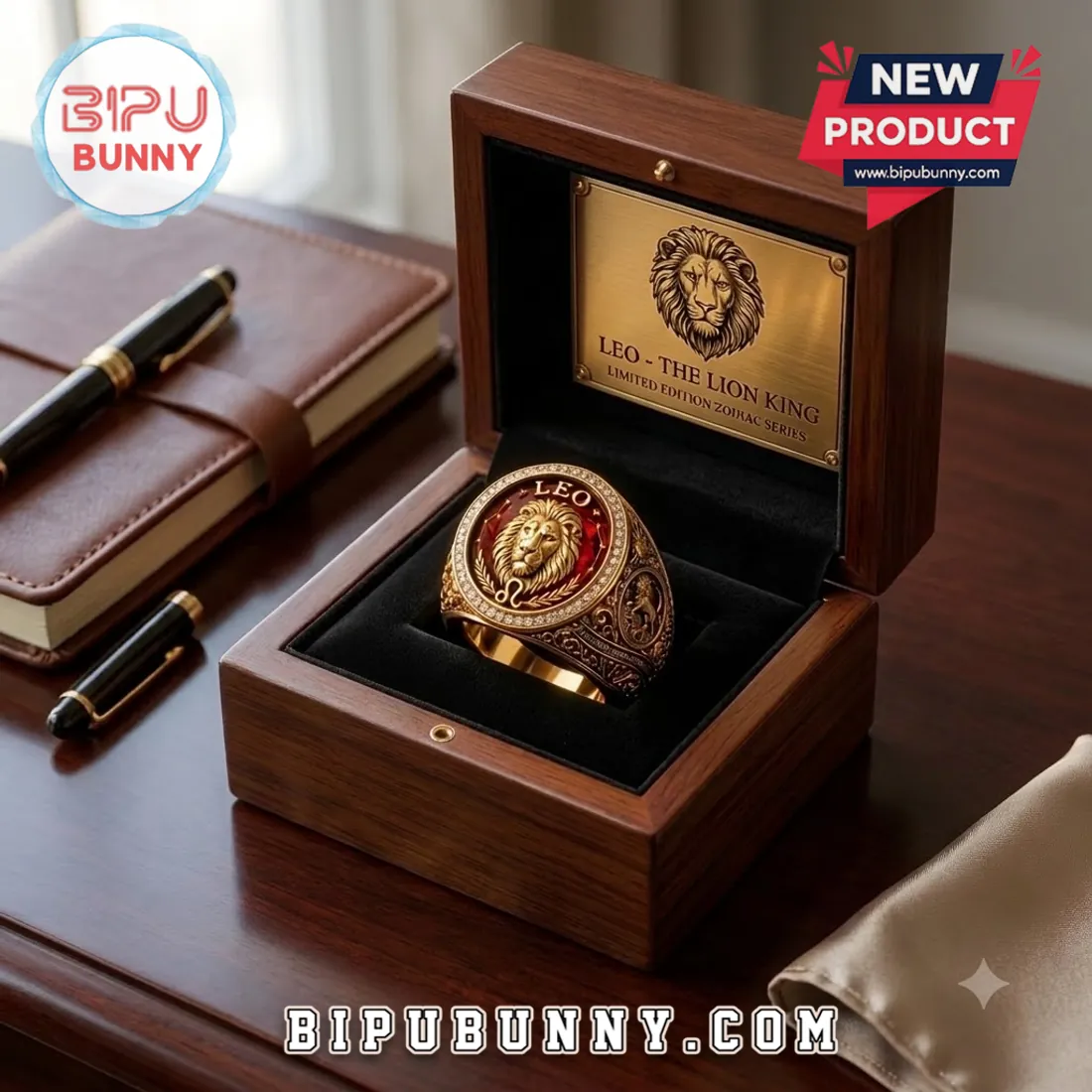 Gold Leo Zodiac Signet Ring Gold Leo Zodiac Signet Ring