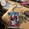 Grand Theft Auto VI Vice City custom shape keychain featuring Lucia and Jason printed on a die-cut acrylic base.