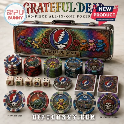 Grateful Dead 300-Piece Deluxe Poker Set