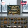 Green Bay Packers 24-Day Christmas Advent Calendar box with 24 individual gold-toned team-themed collectible ornaments.