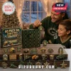 Green Bay Packers 24-Day Christmas Advent Calendar featuring miniature football themed ornaments and a branded storage box.