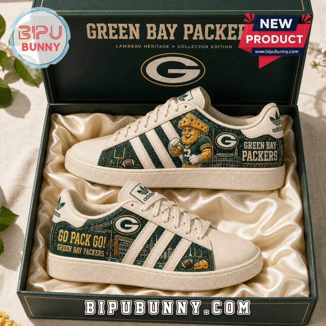 Green Bay Packers Heritage Mascot Casual Shoes Green Bay Packers Heritage Mascot Casual Shoes