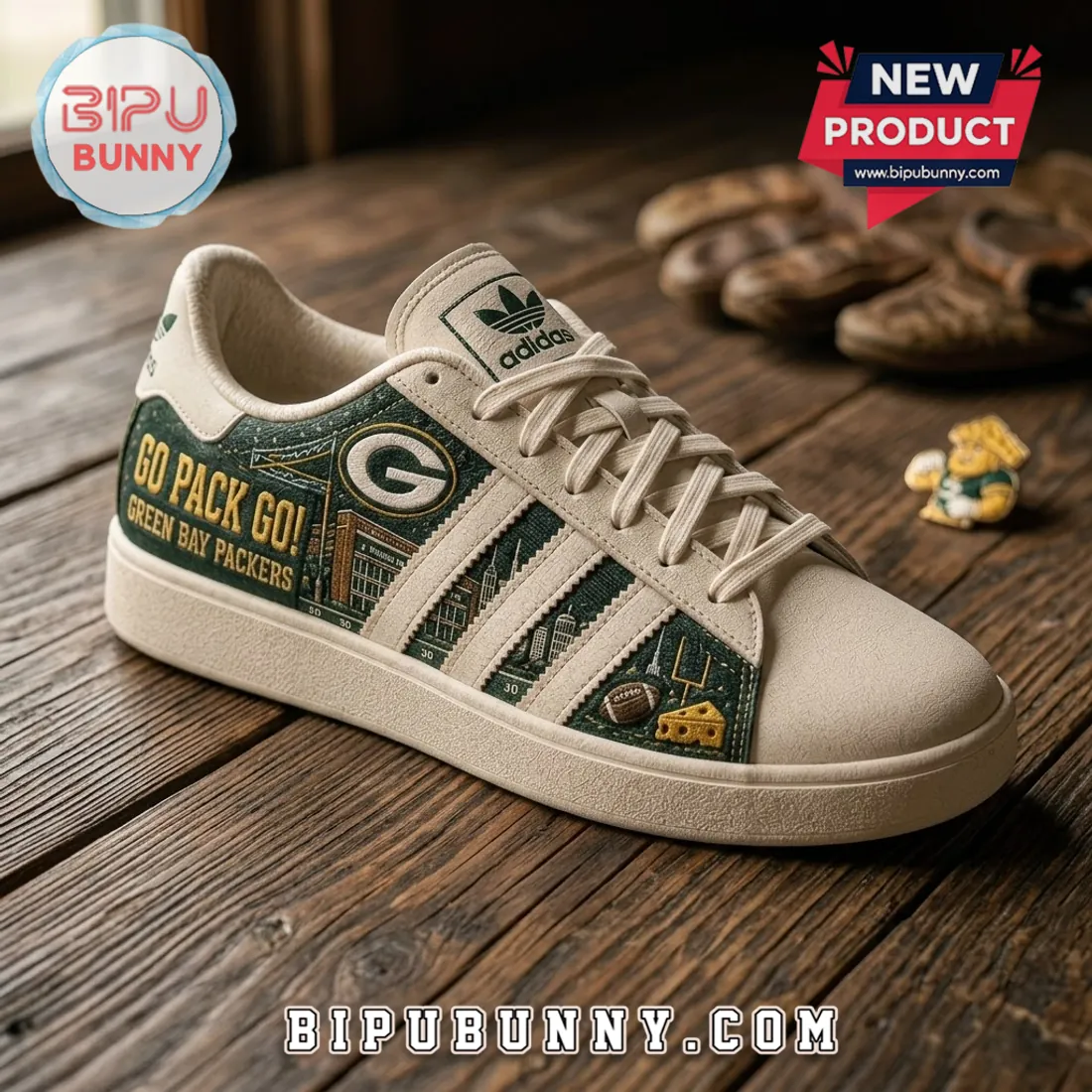 Green Bay Packers Heritage Mascot Casual Shoes Green Bay Packers Heritage Mascot Casual Shoes