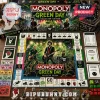 Green Day Monopoly Collector Edition Board Game featuring band members on the board, custom tokens, cards, and game pieces.