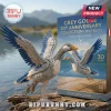Grey Goose 30th Anniversary Building Brick Set featuring a constructed goose model beside its commemorative display box.
