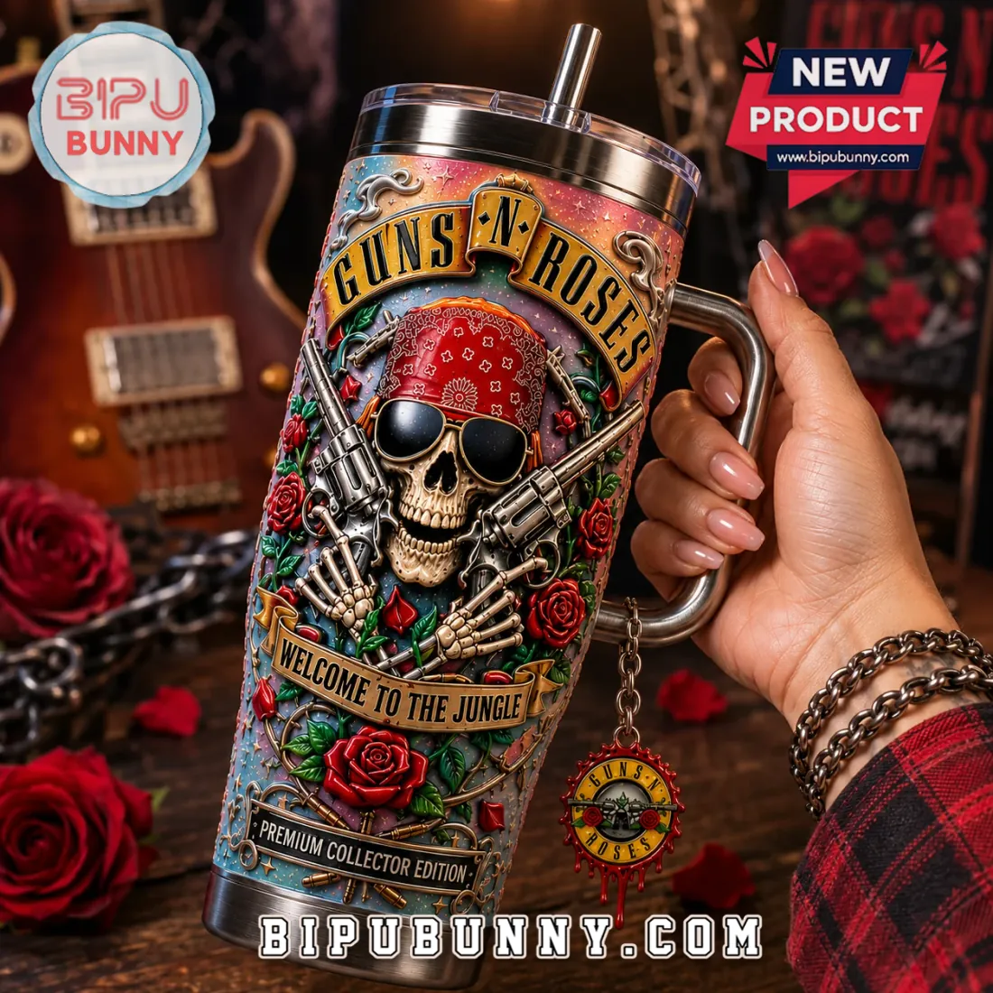 Guns N’ Roses Welcome To The Jungle 40oz Tumbler Guns N’ Roses Welcome To The Jungle 40oz Tumbler