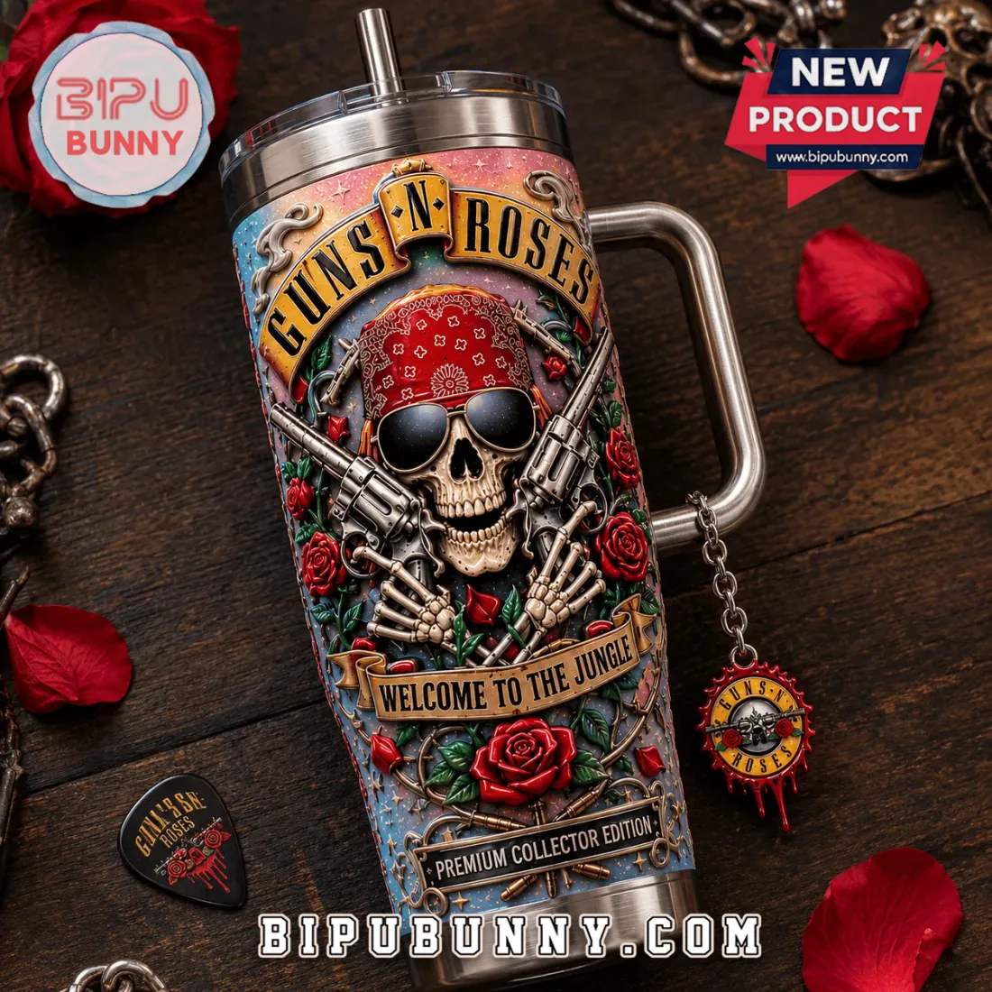Guns N’ Roses Welcome To The Jungle 40oz Tumbler Guns N’ Roses Welcome To The Jungle 40oz Tumbler