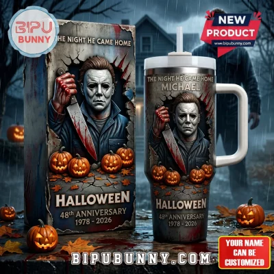 Halloween Michael Myers 48th Anniversary 40oz  Tumbler