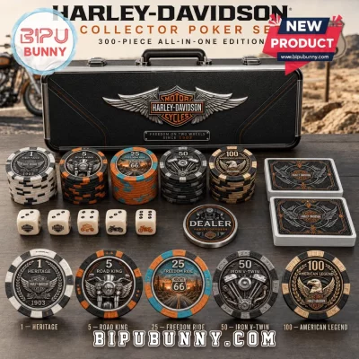 Harley-Davidson 300-Piece Collector Poker Set