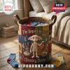 Harry Potter Dobby Quilted Laundry Basket featuring a patchwork design, Dobby the house-elf, and missing socks imagery.
