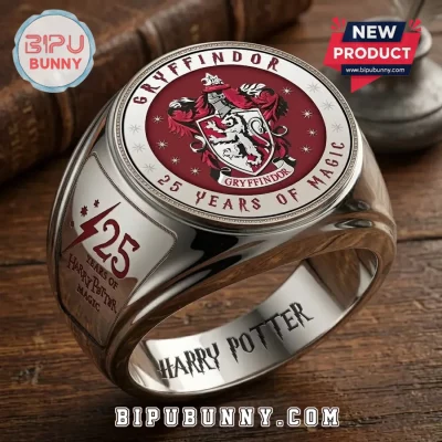 Harry Potter Gryffindor 25th Anniversary Engraved Ring