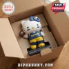 Hello Kitty x Los Angeles Rams Acrylic Plaque featuring the character in a team jersey holding a football inside a box.