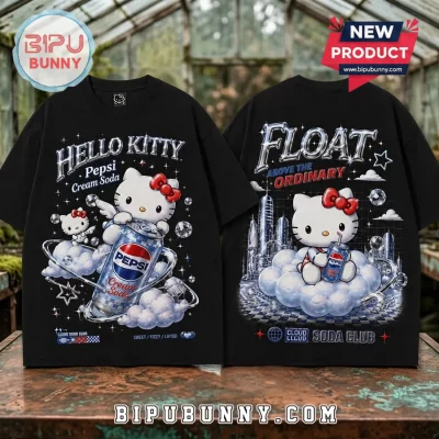 Hello Kitty x Pepsi Cream Soda 2026 T-Shirt Hello Kitty x Pepsi Cream Soda 2026 T-Shirt