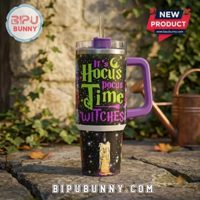 Hocus Pocus It’s Time Witches 40oz Stanley Tumbler