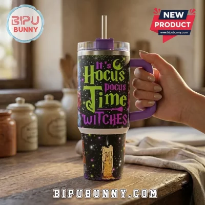 Hocus Pocus It’s Time Witches 40oz Stanley Tumbler