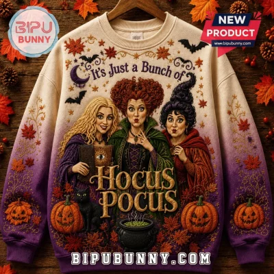 Hocus Pocus Sanderson Sisters Purple Ombre Ugly Sweater