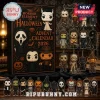 Horror Movie Character 2026 Halloween Advent Calendar box with miniature vinyl-style slasher keychain ornaments.