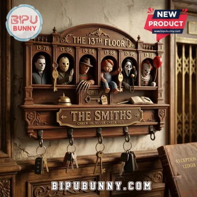 Horror Movie Character Wooden Key Rack