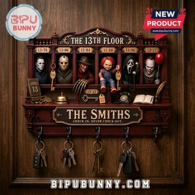 Horror Movie Character Wooden Key Rack