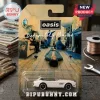 Hot Wheels Oasis Definitely Maybe BMW 507 White Diecast Car in blister pack featuring the album cover art.