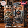 Houston Astros 40oz YETI Tumbler with Straw featuring Orbit mascot, Minute Maid Park graphics, and WS Champions logo.
