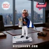 Houston Astros Yordan Alvarez resin bobblehead figure holding a silver trophy with a flag draped over his shoulder.