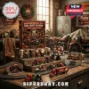Indian Motorcycle 125th Anniversary 2026 Advent Calendar box surrounded by miniature toy motorcycles and figurines.