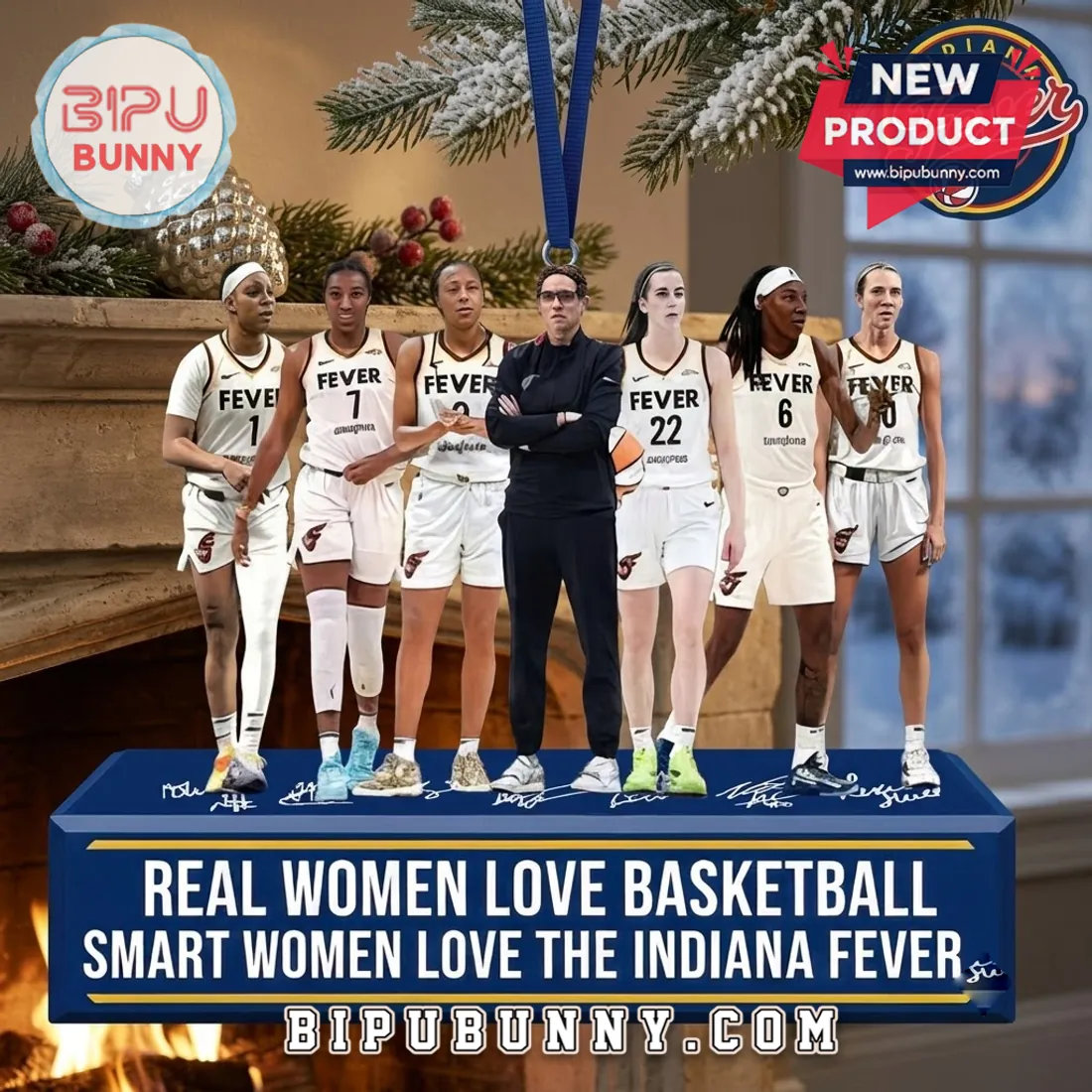 Indiana Fever Basketball Team Acrylic Christmas Ornament Indiana Fever Basketball Team Acrylic Christmas Ornament