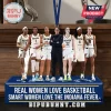 Indiana Fever Basketball Team Acrylic Christmas Ornament featuring players and coach on a blue base with team text.