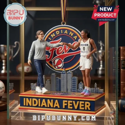 Indiana Fever Coach and Player Christmas Ornament