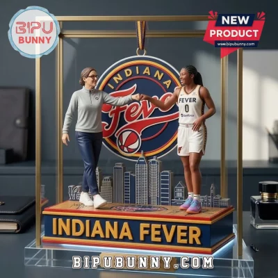 Indiana Fever Coach and Player Christmas Ornament