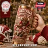 Indiana Hoosiers Go Hoosiers 40oz Stanley Tumbler featuring a bison mascot, campus architecture, and team branding.