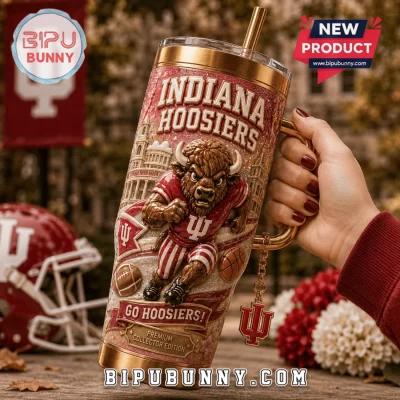 Indiana Hoosiers Go Hoosiers 40oz Stanley Tumbler