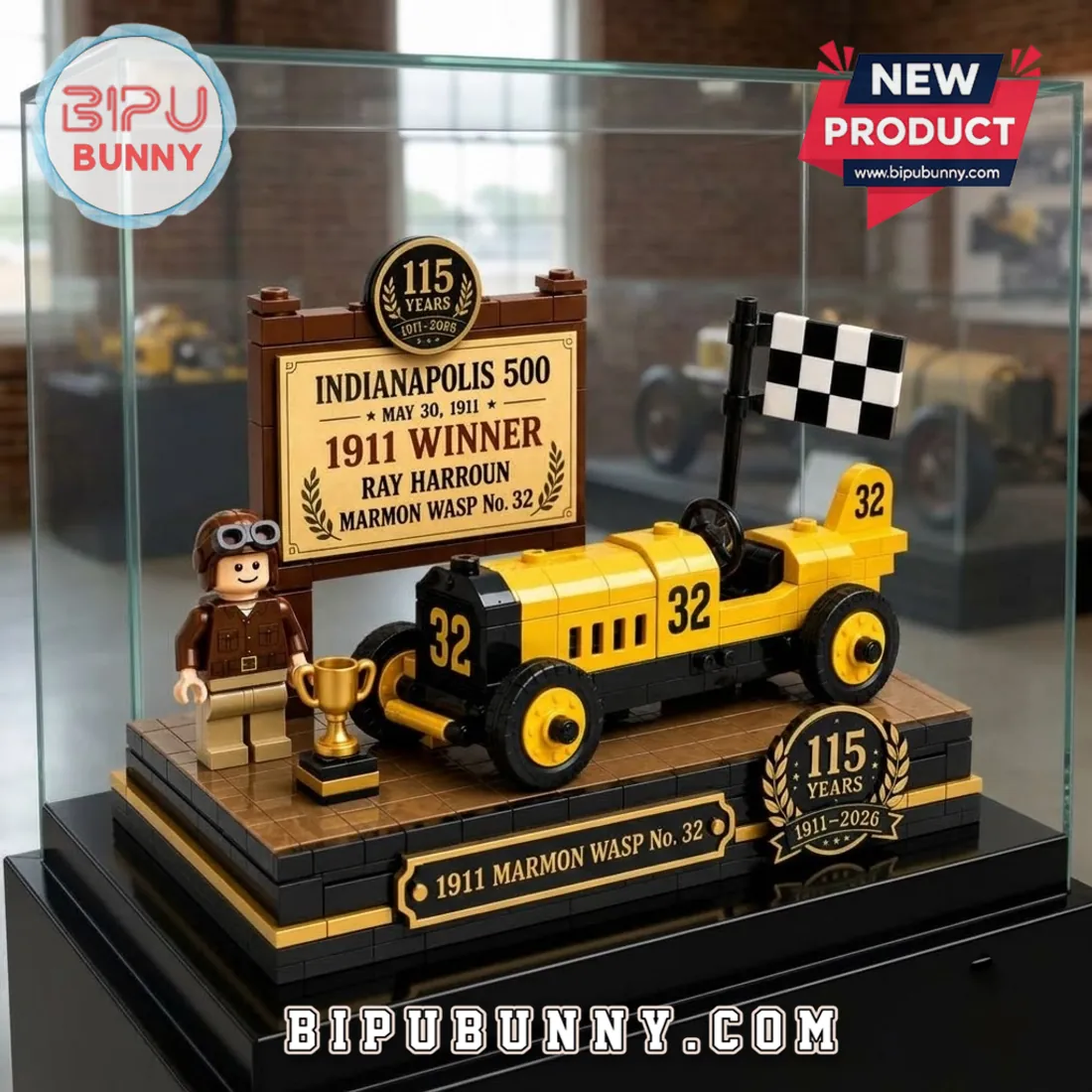 Indianapolis 500 1911 Marmon Wasp No. 32 Collector Brick Set Indianapolis 500 1911 Marmon Wasp No. 32 Collector Brick Set