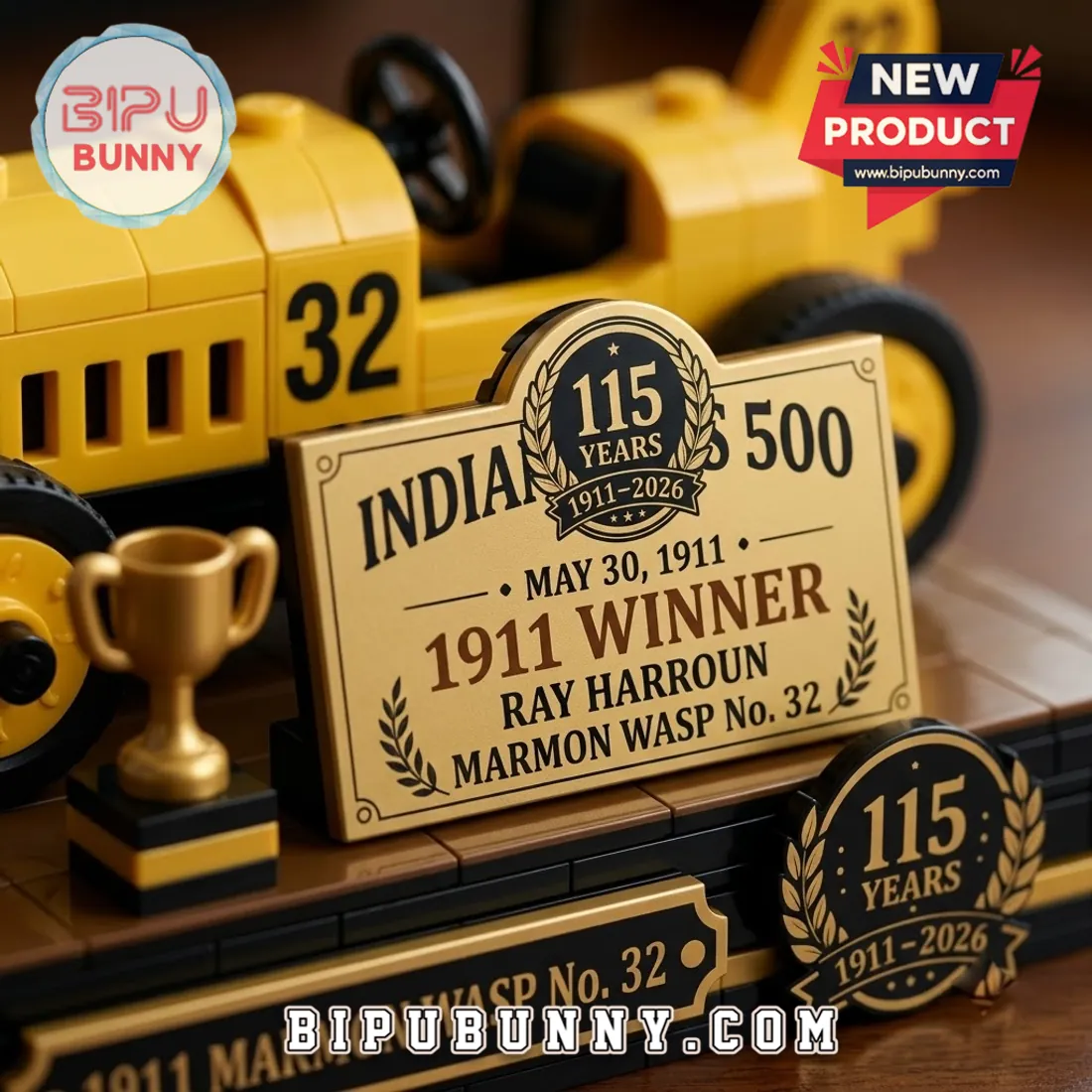 Indianapolis 500 1911 Marmon Wasp No. 32 Collector Brick Set Indianapolis 500 1911 Marmon Wasp No. 32 Collector Brick Set