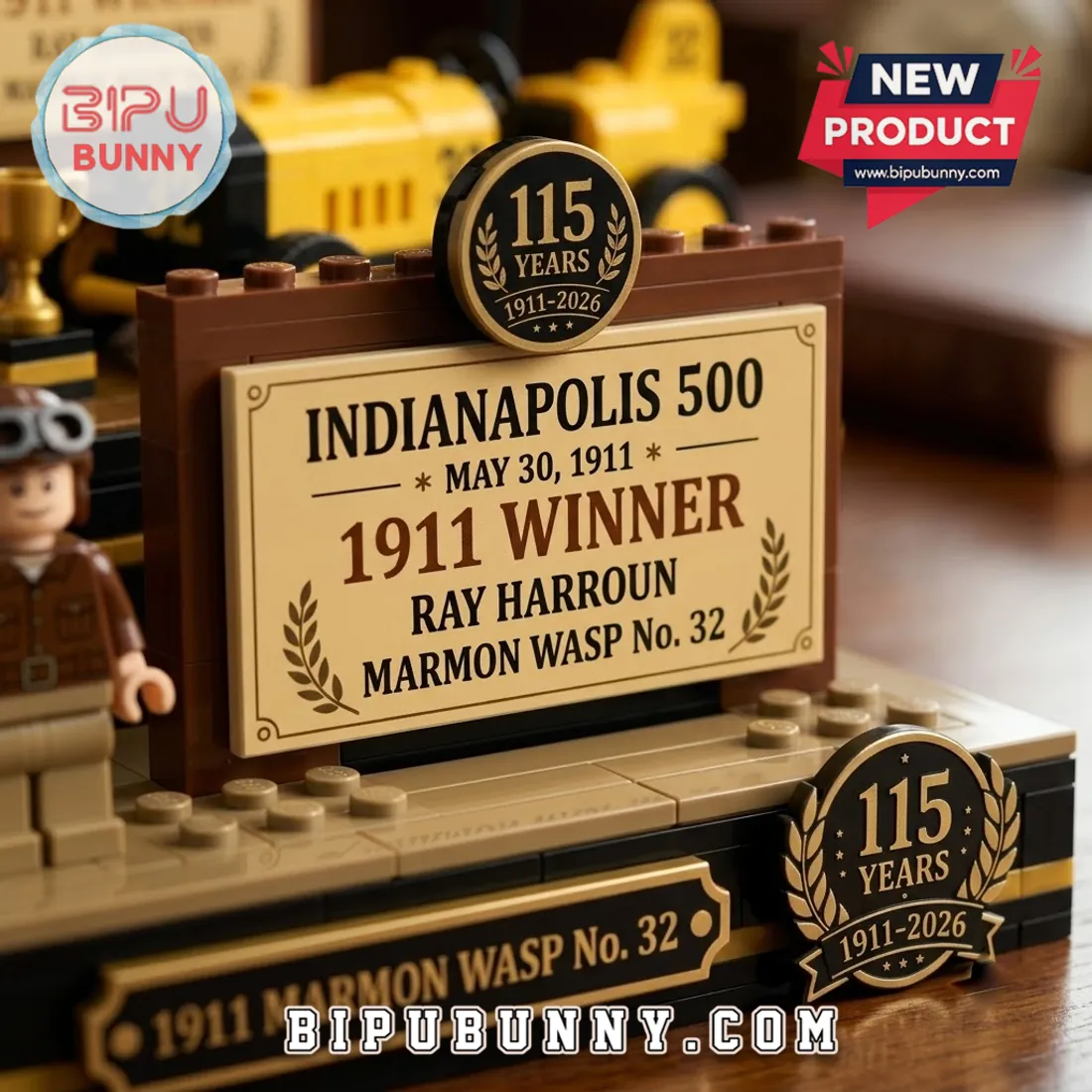 Indianapolis 500 1911 Marmon Wasp No. 32 Collector Brick Set Indianapolis 500 1911 Marmon Wasp No. 32 Collector Brick Set